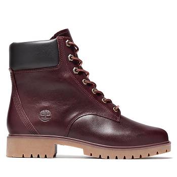 Timberland Jayne - Bordove 6 Inch Cizmy Damske, T0484SK